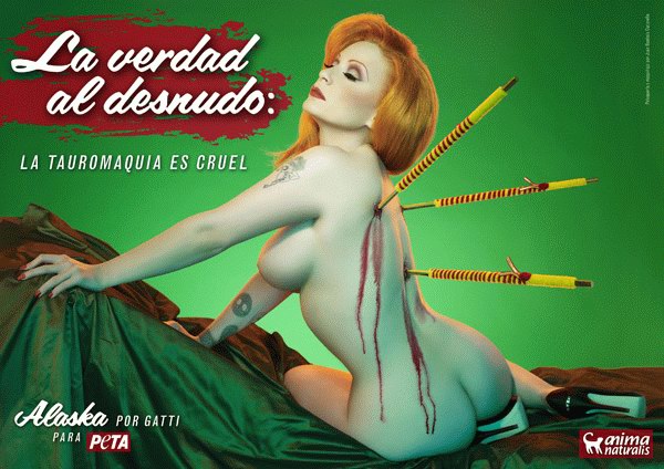 model speared like bull