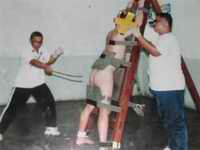 Man being flogged