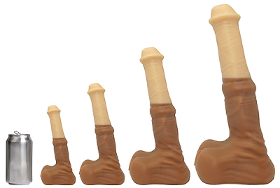 Comanche War Horse Platinum Silicone Dildo Sex Toys at John